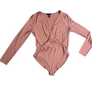 F21 Dark Peach Bodysuit Size XL